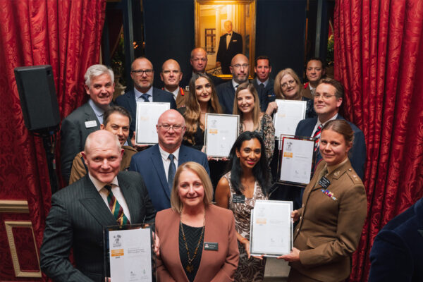 10 Gold ERS Awards handed out to London’s top military advocates in the Committee Room at the RAC, often visited by Her Majesty Queen Elizabeth II.
