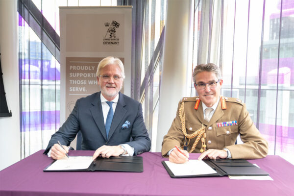 M&G PLC signs the Armed Forces Covenant.